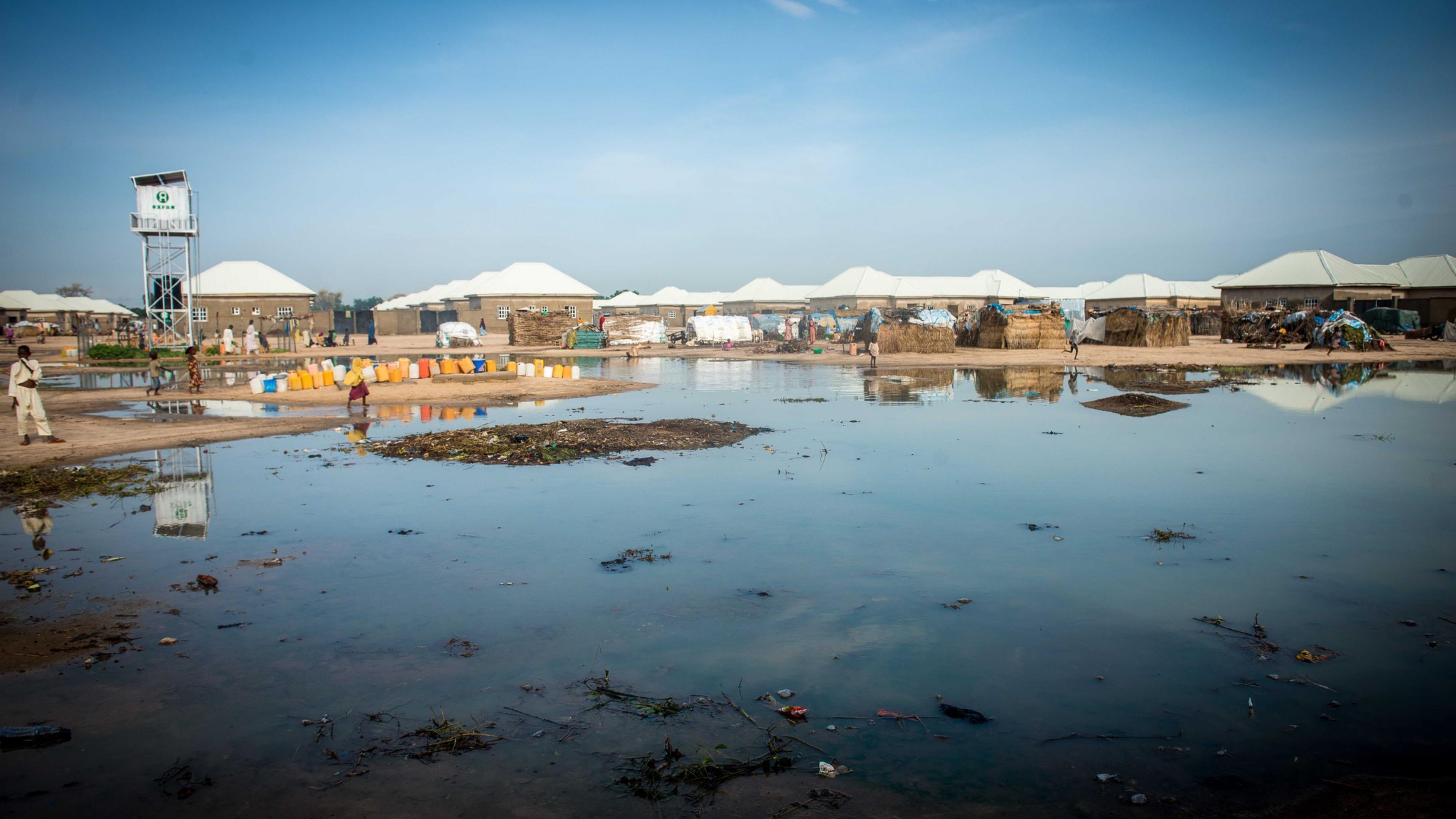 Camp für Binnenflüchtlinge in Maiduguri, Nigeria