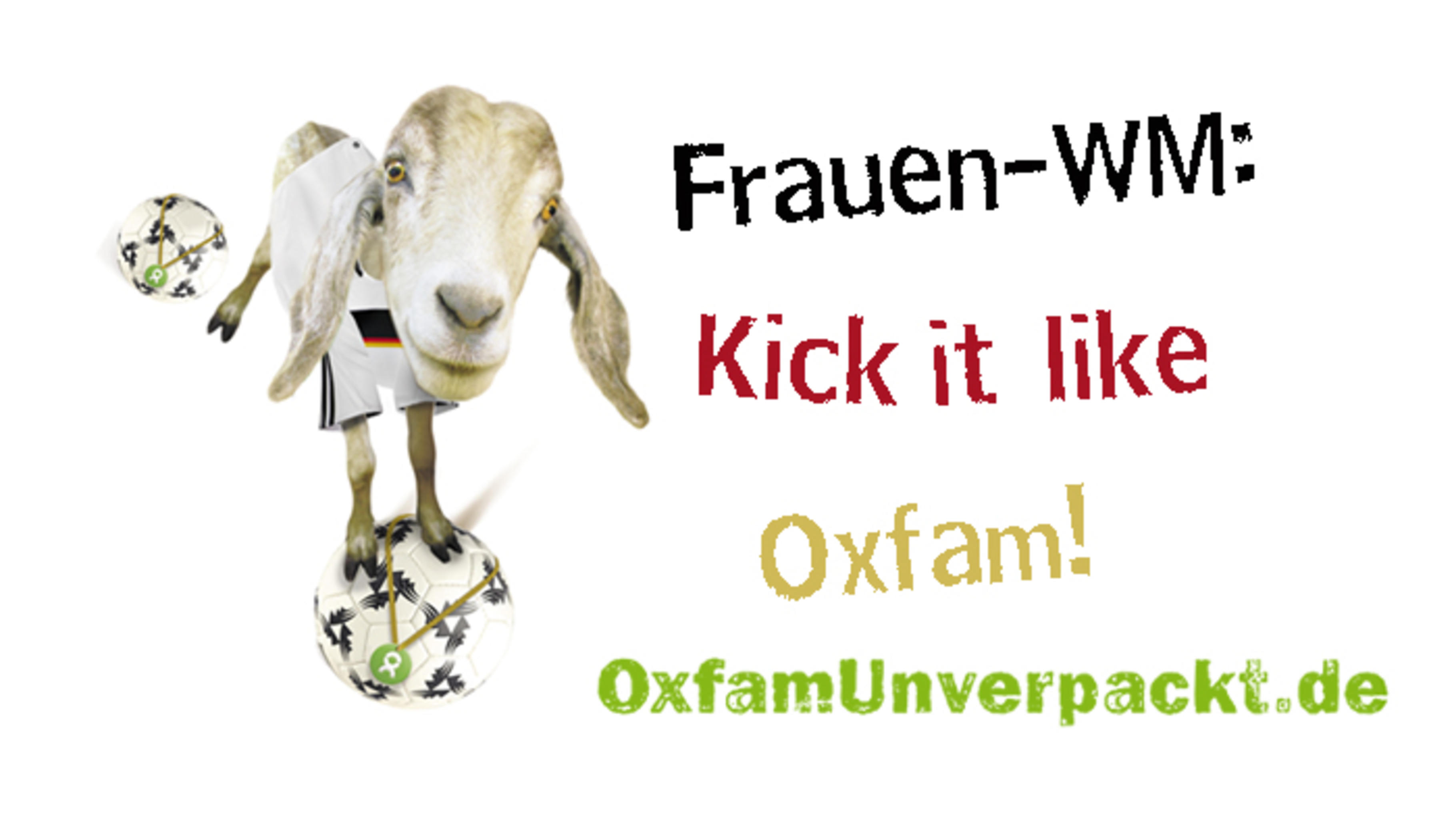 Foto: Frauen-WM: Kick it like Oxfam! Die Bälle gibt’s bei OxfamUnverpackt.