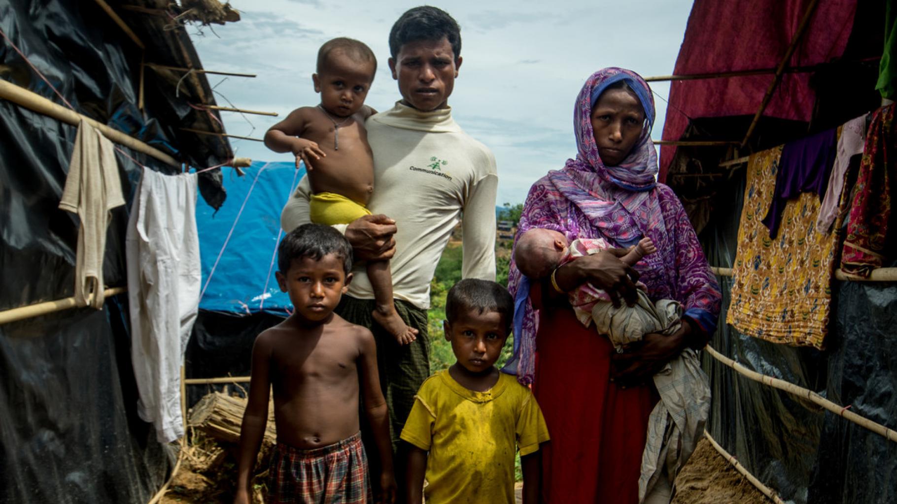 Flüchtlingsfamilie in Bangladesch