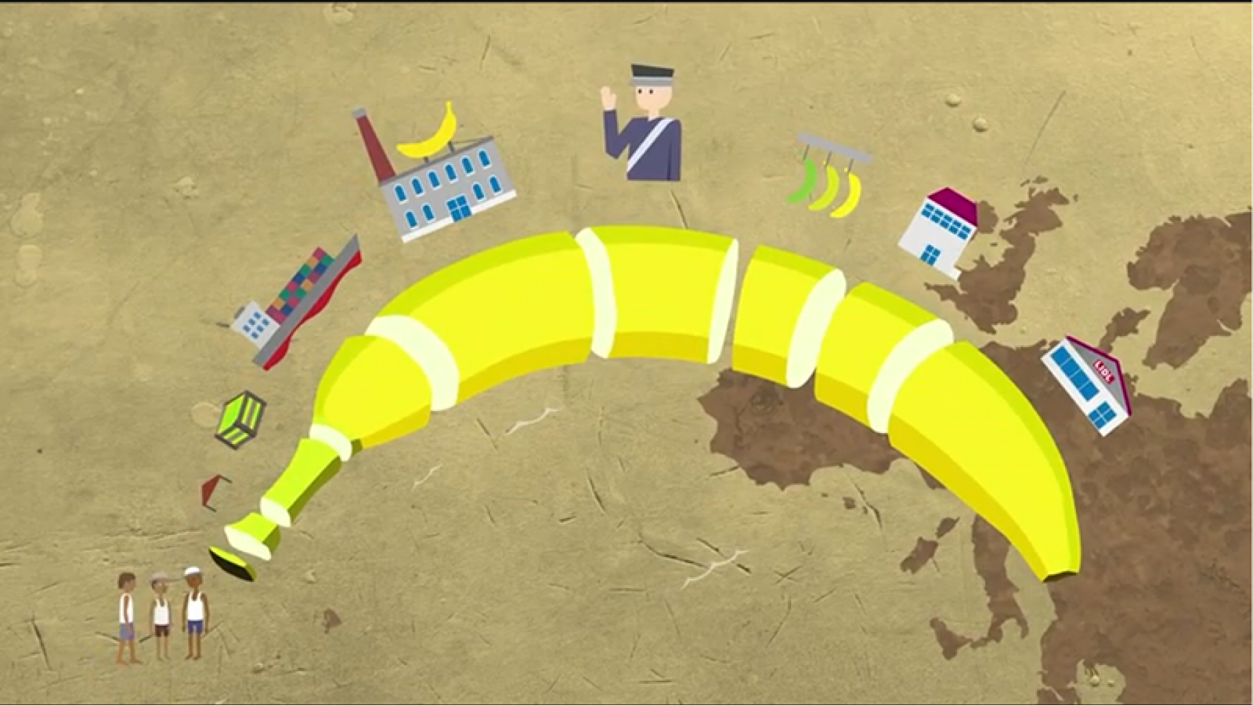 Oxfam-Kurzfilm "Bittere Bananen"