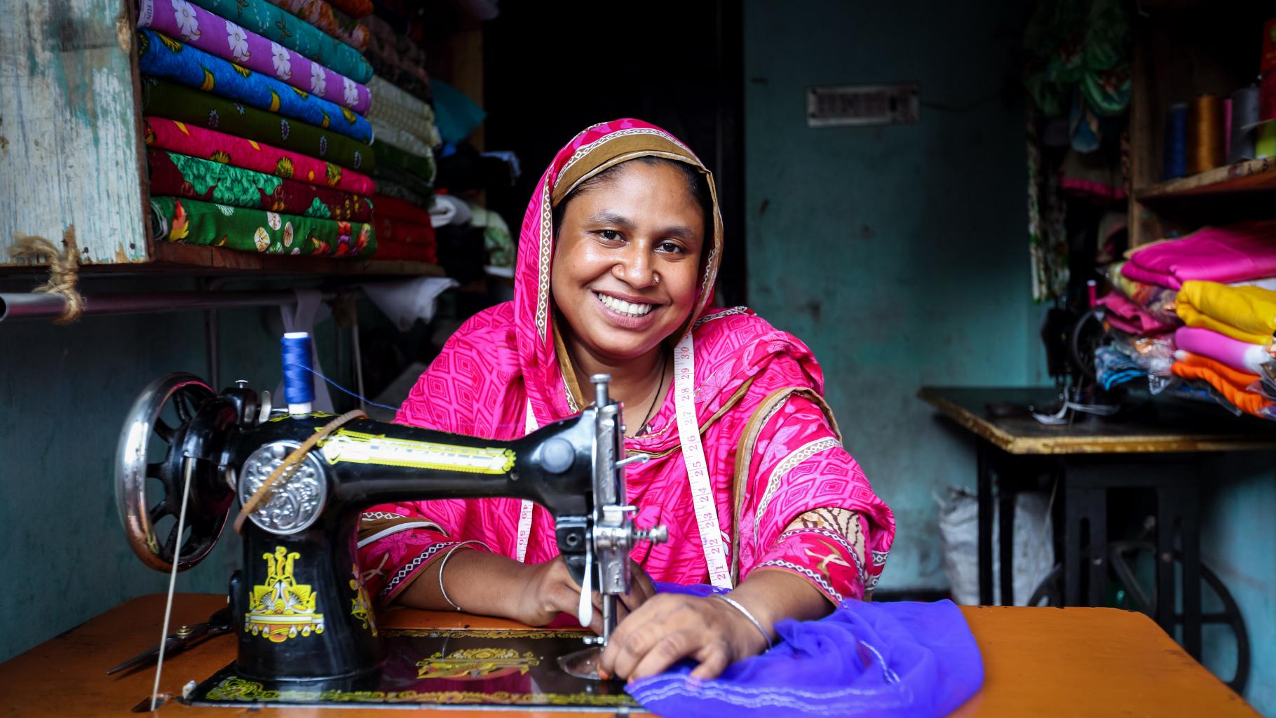 Textilarbeiterin Shabana aus Bangladesch