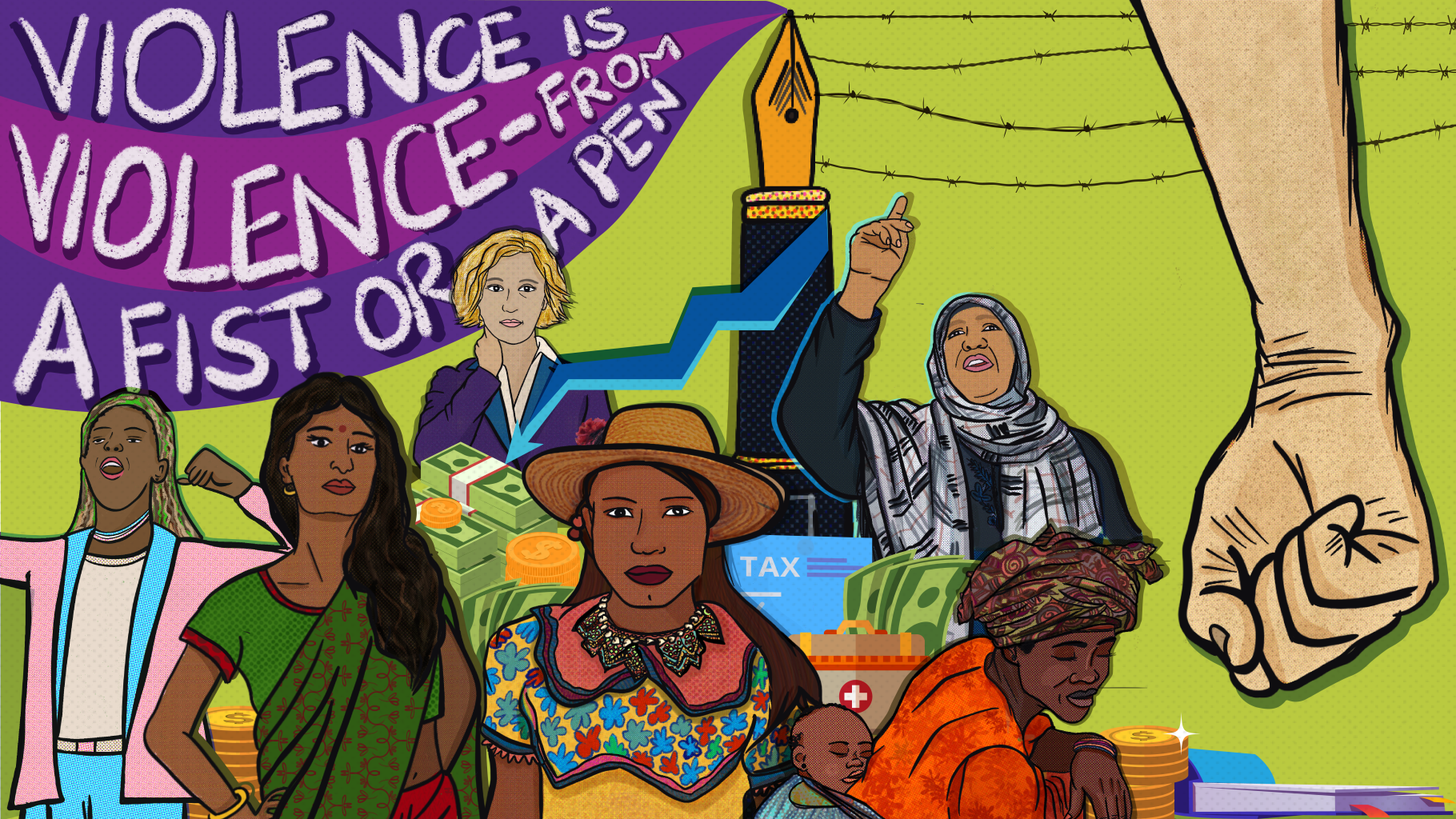 Illustration zu 16 Days of Activism Against Gender-Based Violence