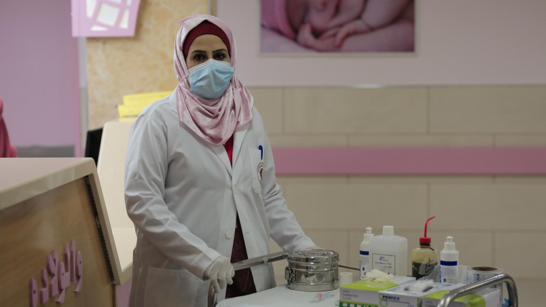Heba Shalan, eine Mutter und Krankenschwester aus dem Jabalia-Flüchtlingslager