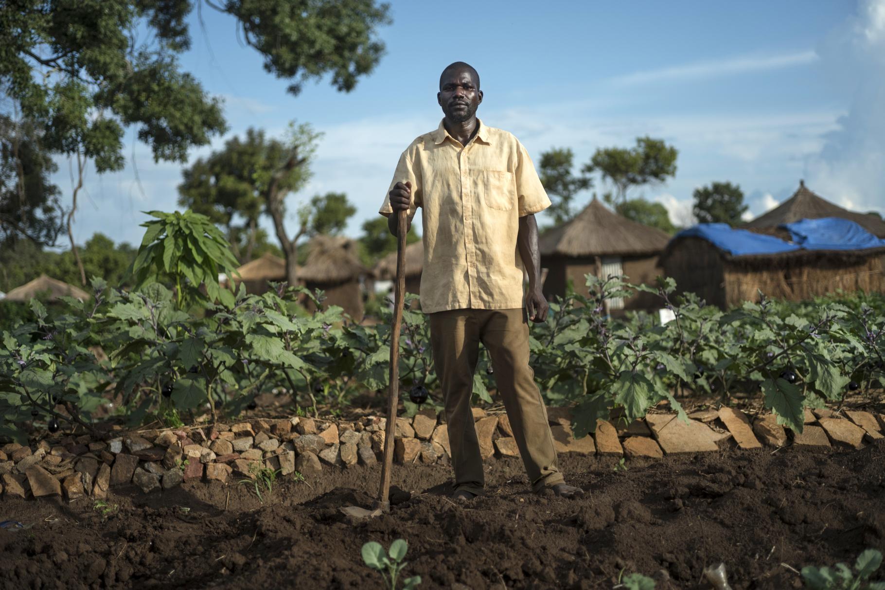 David aus Südsudan in einer Flüchtlingssiedlung in Uganda