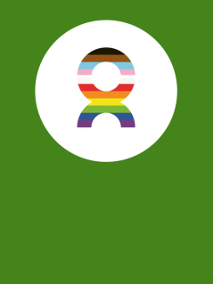 Oxfam Kenny in Pride-Farben